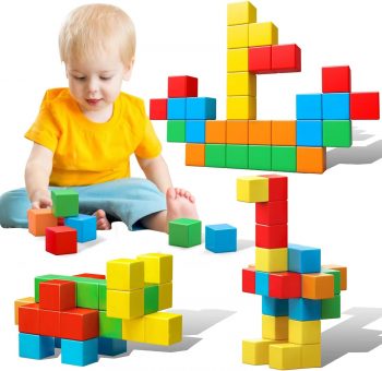 Magnetic Blocks, 1.41 inch Large Magnetic Building Blocks for Toddlers 3 4 5 6 7 8 Years Old... Magnetic Blocks, 1.41 inch Large Magnetic Building Blocks for Toddlers 3 4 5 6 7 8 Years Old...