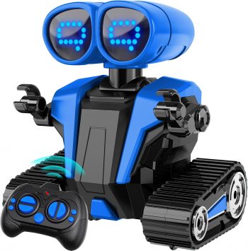 Robot Toys for Boys Girls with Auto-Demonstration Robots for Kids Remote Control Kids Robot Rechargeable with LED Eyes Smart Robot Age 3 Years and Up – Blue Robot Toys for Boys Girls with Auto-Demonstration Robots for Kids Remote Control Kids Robot Rechargeable with LED Eyes Smart Robot Age 3 Years and Up – Blue