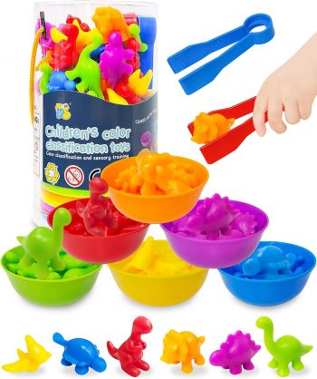 Yetonamr Counting Dinosaurs Montessori Toys for 3 4 5 Years Old Boys Girls, Toddler... Yetonamr Counting Dinosaurs Montessori Toys for 3 4 5 Years Old Boys Girls, Toddler...