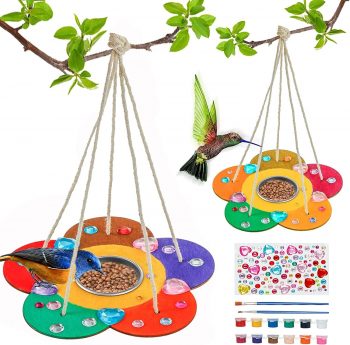 Kids Arts and Crafts Bird Feeders for Outside, 2-Pack DIY Wooden Paint Kits Outdoor... Kids Arts and Crafts Bird Feeders for Outside, 2-Pack DIY Wooden Paint Kits Outdoor...