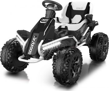 ANPABO 24V 4×4 Ride On Toy for Big Kids, 4x200W Motors, 5MPH, Kids Car w/Parent Remote, Wide Adjustable Seat, Headlights, Metal Frame, Shock Absorbers, 4 Wheeler Quad for Kids 3-12, White ANPABO 24V 4×4 Ride On Toy for Big Kids, 4x200W Motors, 5MPH, Kids Car w/Parent Remote, Wide Adjustable Seat, Headlights, Metal Frame, Shock Absorbers, 4 Wheeler Quad for Kids 3-12, White