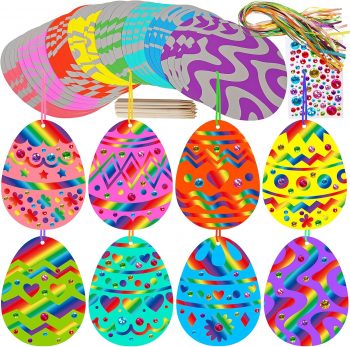 32 Sets Magic Color Scratch Art Easter Egg Ornaments Decorations DIY Easter Craft... 32 Sets Magic Color Scratch Art Easter Egg Ornaments Decorations DIY Easter Craft...