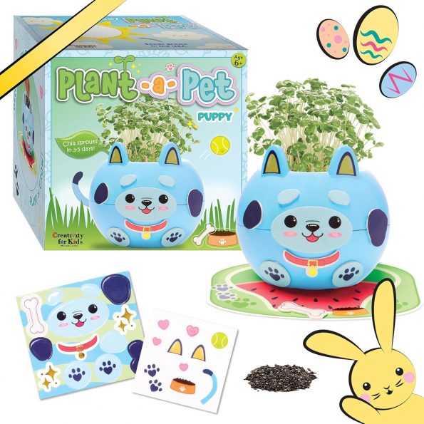 Creativity for Kids Plant-A-Pet: Puppy Toys for Girls – Small Gifts and Stocking Stuffers for Girls, Arts and Crafts for Kids Ages 6-8+, DIY Kids Activity Set