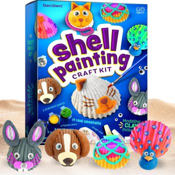 Dan&Darci Kids Sea Shell Painting Kit – Arts & Crafts Easter Gifts for Boys and Girls – Craft Activities Kits – Creative Art Activity Gift Toys for Age 6, 7, 8, 9, 10, 11 & 12 Year Old 8-12 Dan&Darci Kids Sea Shell Painting Kit – Arts & Crafts Easter Gifts for Boys and Girls – Craft Activities Kits – Creative Art Activity Gift Toys for Age 6, 7, 8, 9, 10, 11 & 12 Year Old 8-12