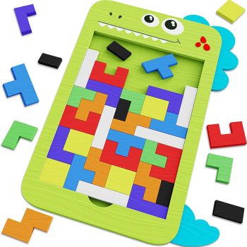 40 Pcs Wooden Blocks Puzzles, Jigsaw Puzzles, Wooden Brain Teaser IQ Game Toy, Educational... 40 Pcs Wooden Blocks Puzzles, Jigsaw Puzzles, Wooden Brain Teaser IQ Game Toy, Educational...