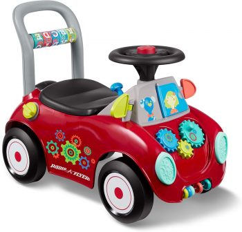 Radio Flyer Busy Buggy, Sit to Stand Toddler Ride On Toy, Ages 1-3, Red Kids Ride On Toy, Large Radio Flyer Busy Buggy, Sit to Stand Toddler Ride On Toy, Ages 1-3, Red Kids Ride On Toy, Large