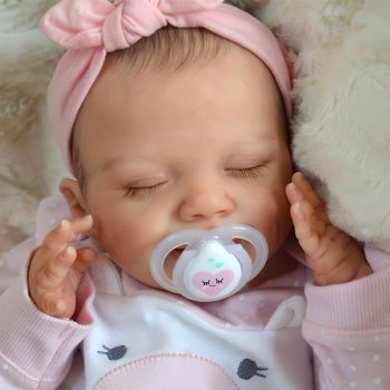 BABESIDE Lifelike Reborn Baby Dolls – 20-Inch Sweet Smile Realistic-Newborn Baby Dolls Full Body Vinyl Sleeping Baby Girl Real Life Baby Dolls with Toy Accessories Gift Set for Kids